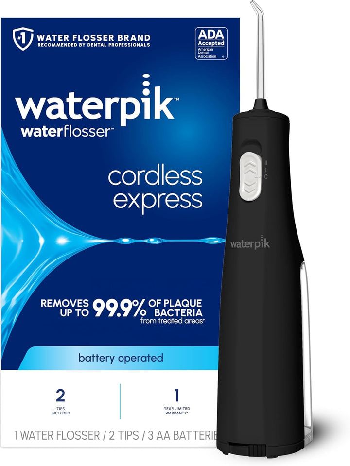 Waterpik - Irrigador inalámbrico Express, funciona con baterías y e...