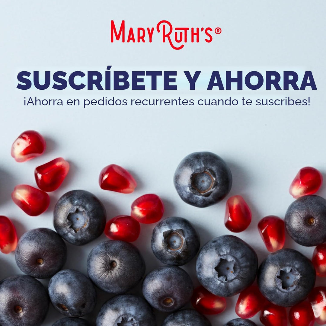 MARYRUTH'S Fórmula líquida diaria para el cabello, con 500 mg d...