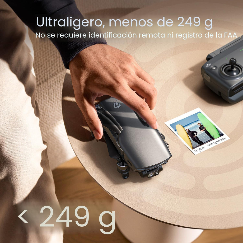 Holy Stone HS900 Drone con Camera para Adults, 3-Axis Gimbal, 8K Photo, 4K/30FPS Video, 20000Ft Transmission, AI Follow Me, Smart Return, QuickShots, Beginner-Friendly