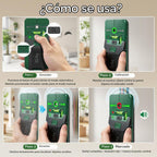 Escáner de pared con buscador de pernos, buscador de pernos 6 en 1 con láser de línea cruzada, detecta pernos de madera y cables de CA vivos, niveles de burbuja duales, regla integrada para