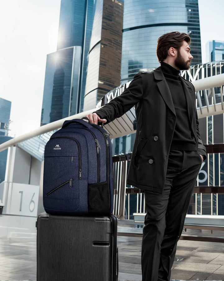MATEIN - Mochila de 17 pulgadas para portátil, mochila de trabajo g...