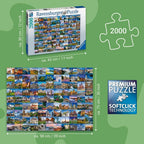 Ravensburger - 99 lugares en Europa - Rompecabezas de 1000 piezas - Impresionantes instantáneas de los lugares más populares de Europa - Castillos, puentes y más - Idea de regalo - Rompecabezas para