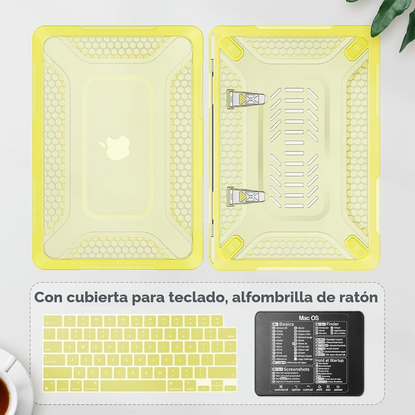 HXCASEAC Funda para MacBook Neo de 13 pulgadas con soporte, cubiert...