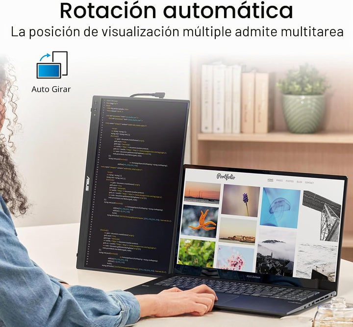 ASUS ZenScreen Monitor portátil USB-C 16:10 de 16 pulgadas (MB16NCG...