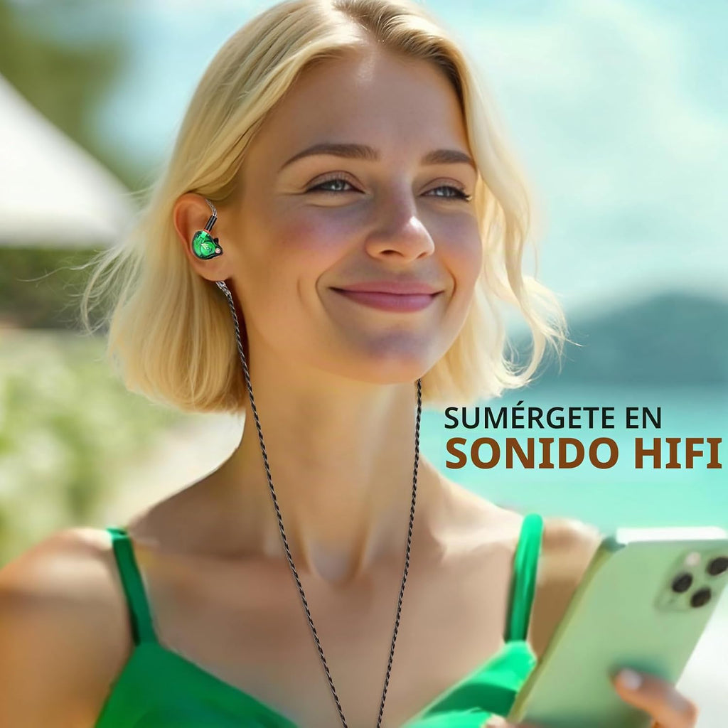 Audiovance Vibes 202MC USB-C HiFi Auriculares con cable, auriculares tipo C