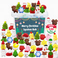 Recuerdos de fiesta de Navidad, 120 piezas de juguetes Squishies para niños, Mochi Squishy al por mayor, juguetes Kawaii mini para apretar, rellenos para bolsas de regalo, premios de aula para niños y