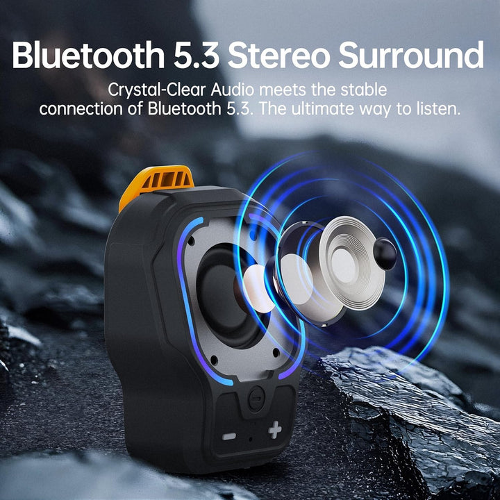 Altavoz Bluetooth portátil, altavoz inalámbrico portátil con clip m...