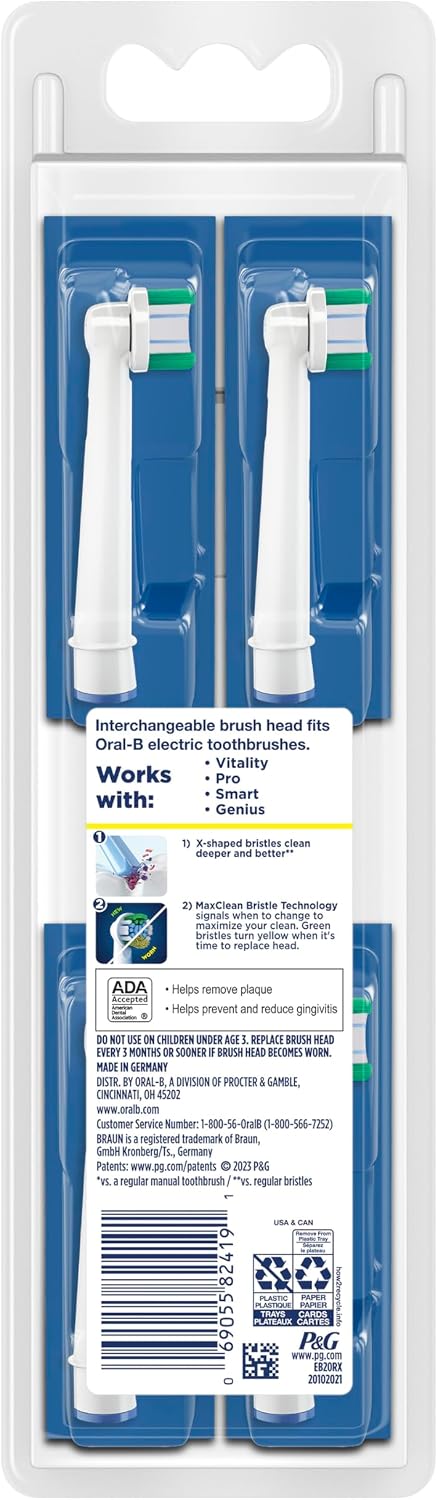 Oral-B Cabezales de cepillo de repuesto Precision Clean para un cep...