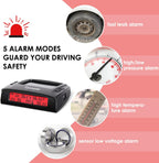 Sistema Tymate de monitoreo de presión de neumáticos para RV - Sistema de monitor de presión de neumáticos M7-3 TPMS (0-87 PSI) con cargador solar, TPMS para RV con 4 sensores y 5 modos de alarma
