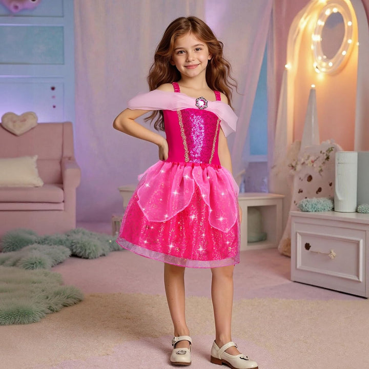Meland Vestido de princesa - Ropa de vestir para niñas con juguetes...