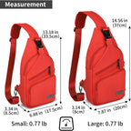 Bandolera cruzada con cable USB para senderismo, acampar y viajes al aire libre, para mujeres y hombres