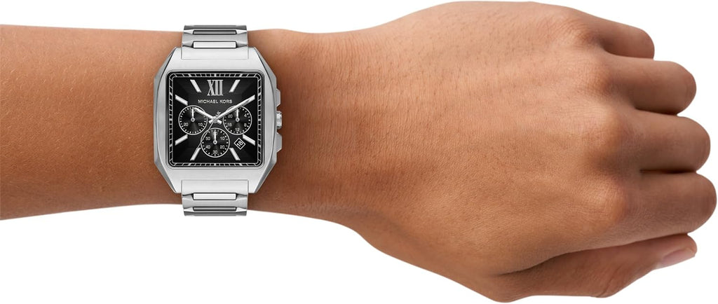 Reloj para hombre Michael Kors Hayes Cronógrafo de acero inoxidable (Modelo: MK9283)