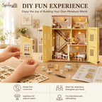 Spilay Kit de Casa en Miniatura DIY para Adultos, Kit de Construcción de Casa de Muñecas en Miniatura