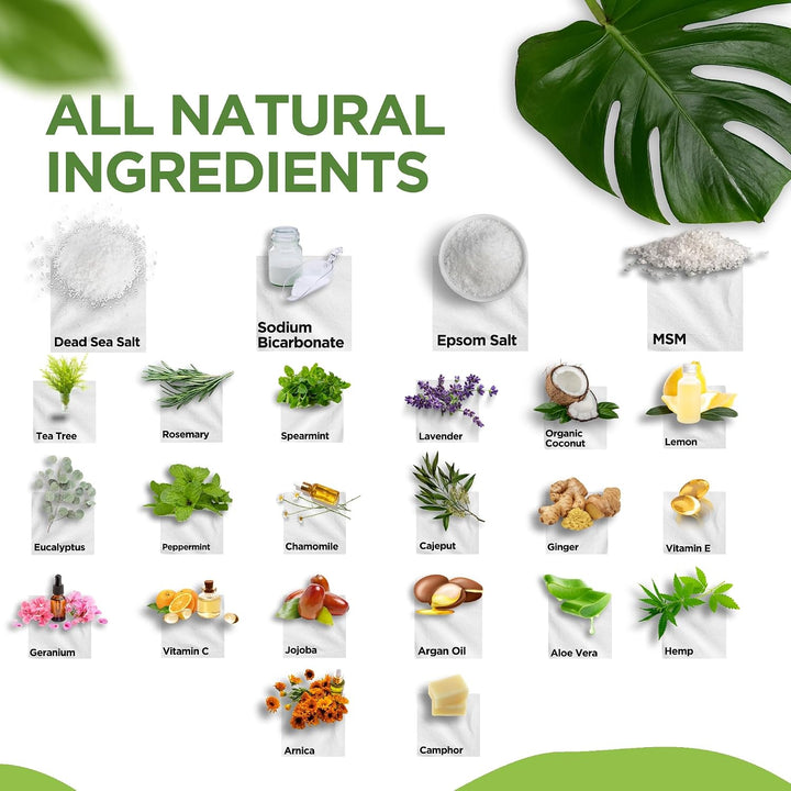 DAILY REMEDY Sales de remojo para pies, paquete variado de 4 unidad...