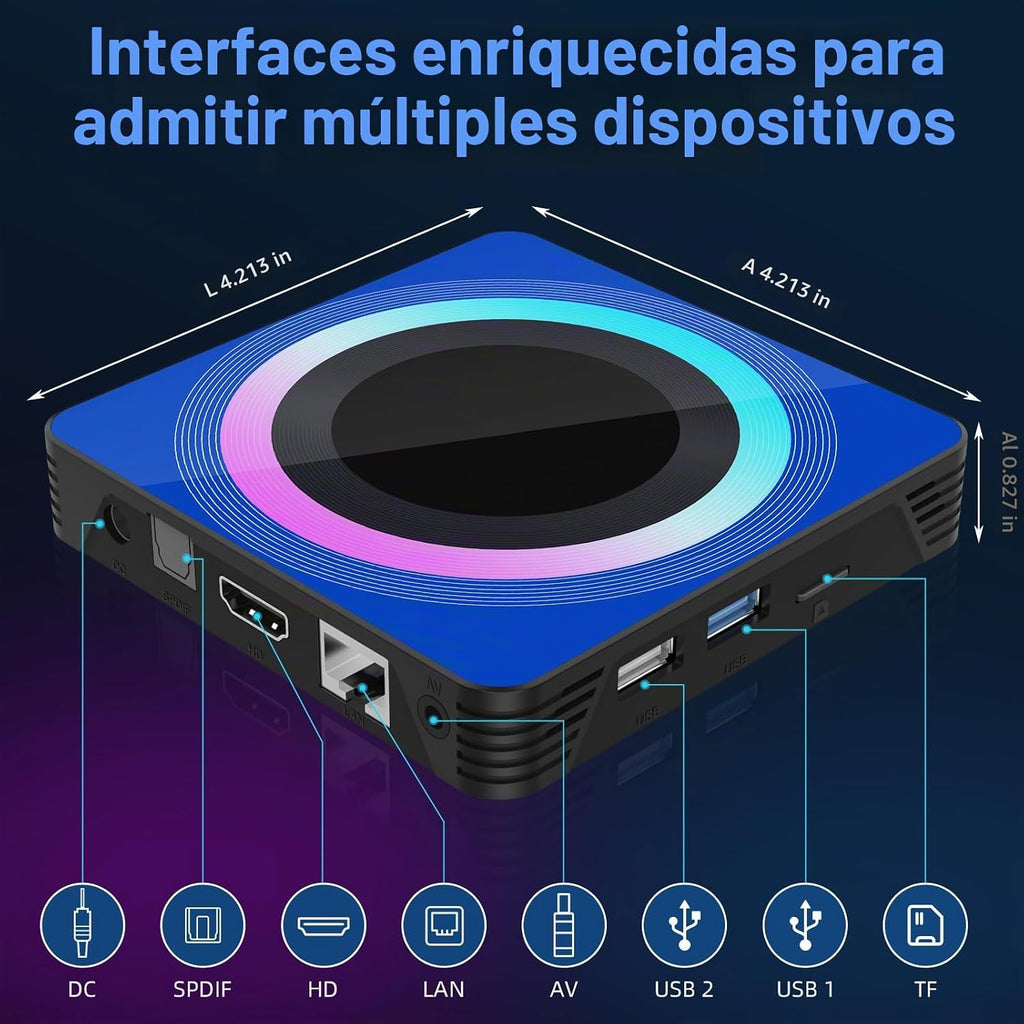 TV Box 2026 Android 13.0, 4GB RAM 32GB ROM con RK3528 y WiFi6 de doble banda