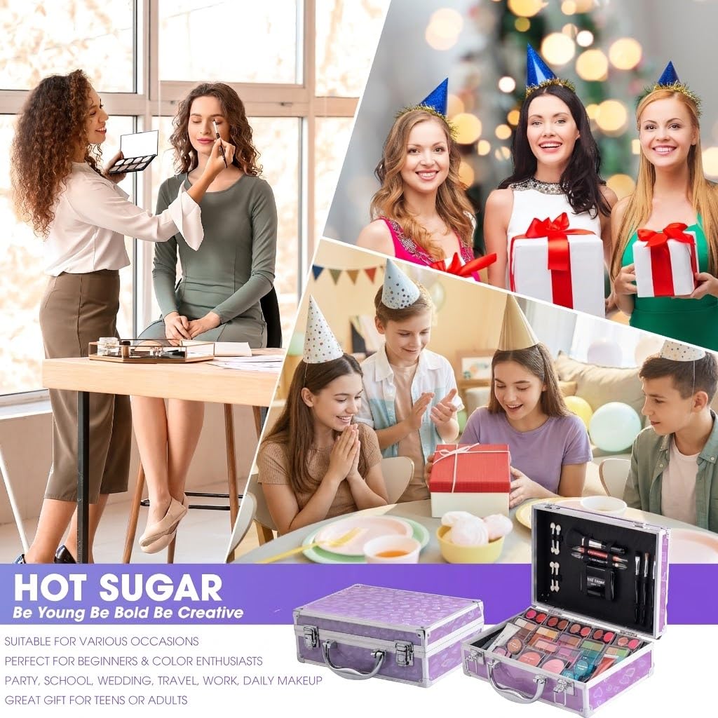 Kit de Maquillaje Hot Sugar para Chicas Adolescentes - Juego Comple...