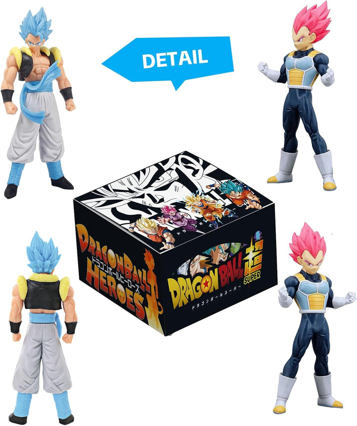 Juego de figuras de acción de superhéroes de anime, figuras de guer...