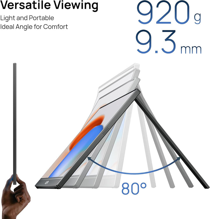ARZOPA Monitor portátil de 17.3", 1080P FHD 103% sRGB IPS Monit...