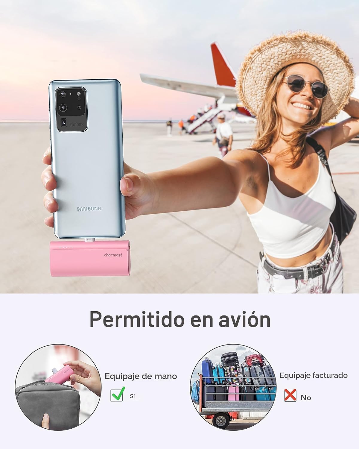 Charmast Cargador Portátil USB C para iPhone 17\/16\/15, Paquete de...