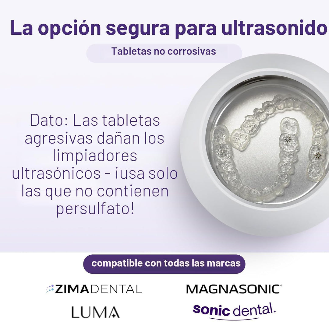 Weiss Naturals - Tabletas limpiadoras de retenedores, limpiador Inv...