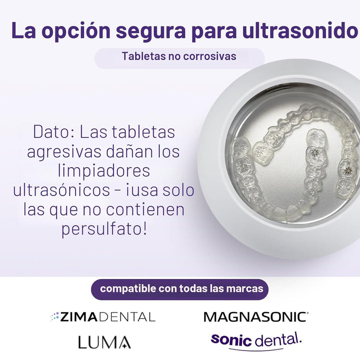 Weiss Naturals - Tabletas limpiadoras de retenedores, limpiador Inv...