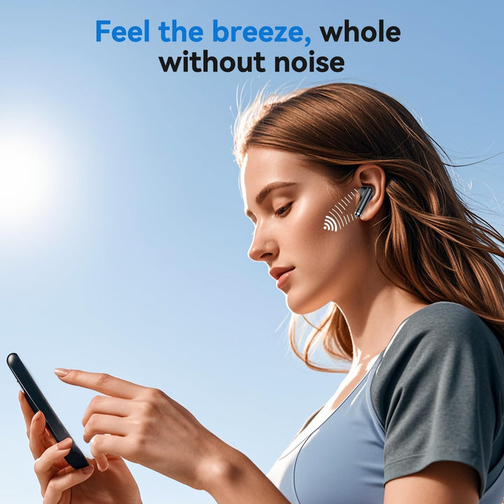 JYUESJKJ Auriculares inalámbricos, auriculares Bluetooth 5.4 estére...