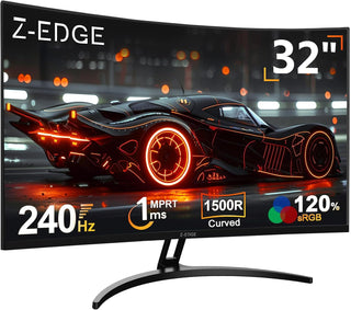Z-Edge - Monitor curvo para juegos de 32 pulgadas, monitor curvado...