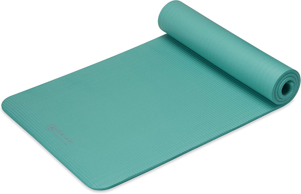Gaiam Tapete de yoga grueso, esterilla de ejercicio y fitness con correa de