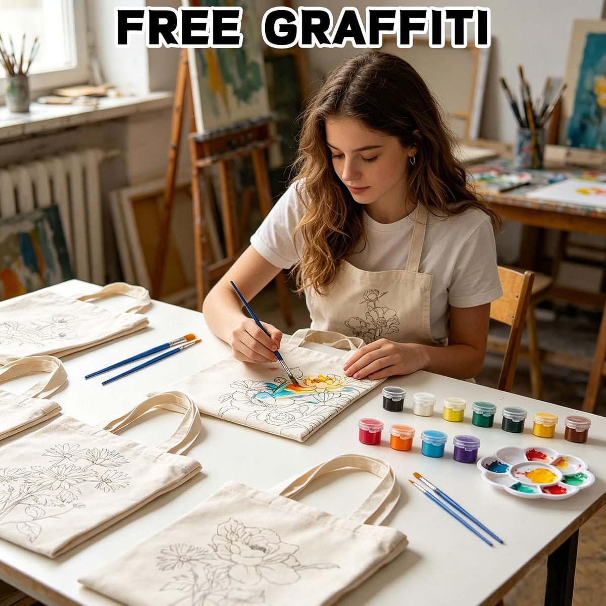 Kit de pintura y sorbo en casa para adultos, kits de noche de manualidades