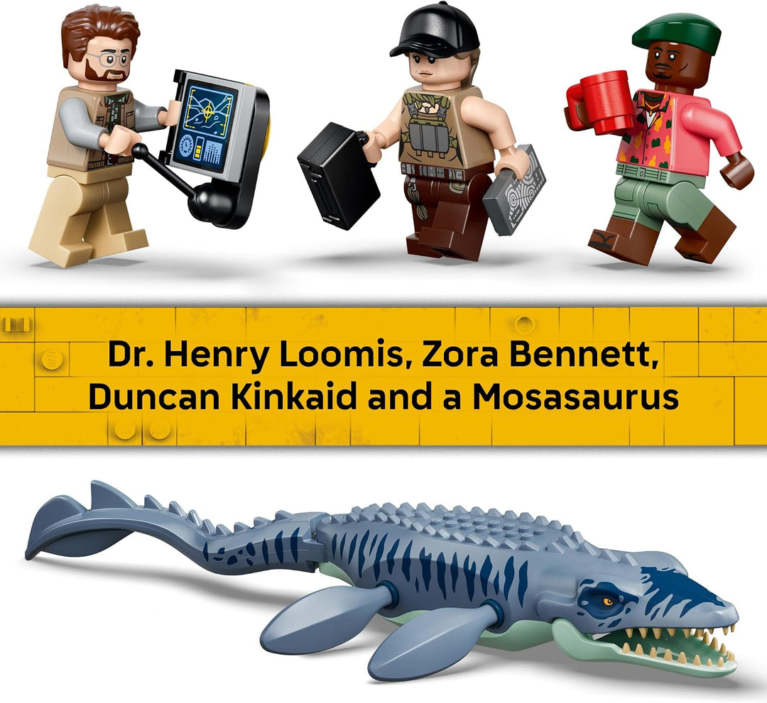 LEGO Jurassic World Ataque del barco del dinosaurio Mosasaurus 7798...