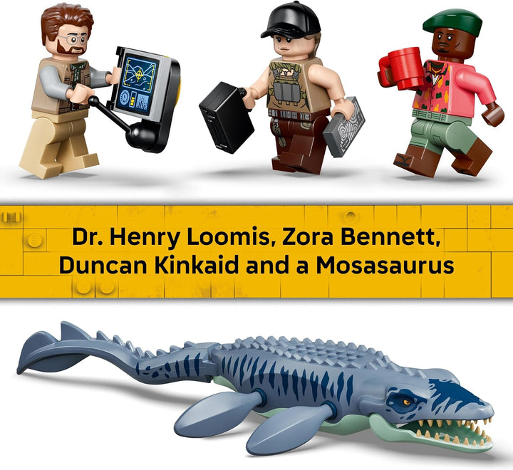 LEGO Jurassic World Ataque del barco del dinosaurio Mosasaurus 7798...