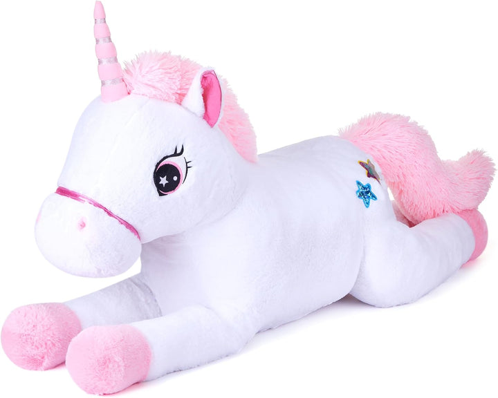 IKASA Juguete de peluche de unicornio gigante, juguetes suaves gran...