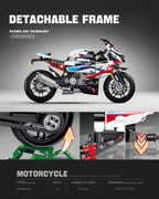 dOvOb Juego de bloques de construcción modelo 1000 RR, 912 piezas de ladrillos, juguetes MOC como regalo para niños o adultos