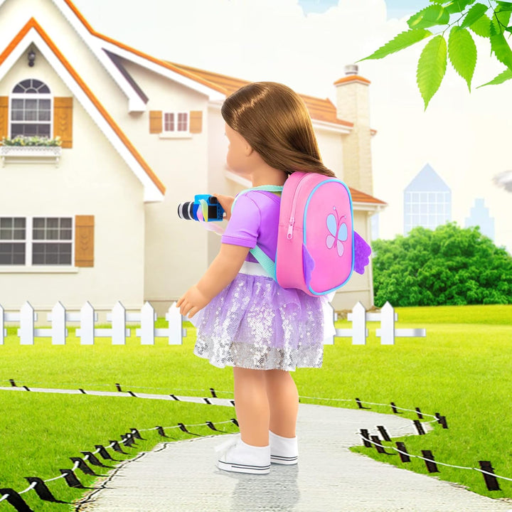 K.T. Fancy - Set de juego de 16 accesorios para muñecas de 18 pulga...