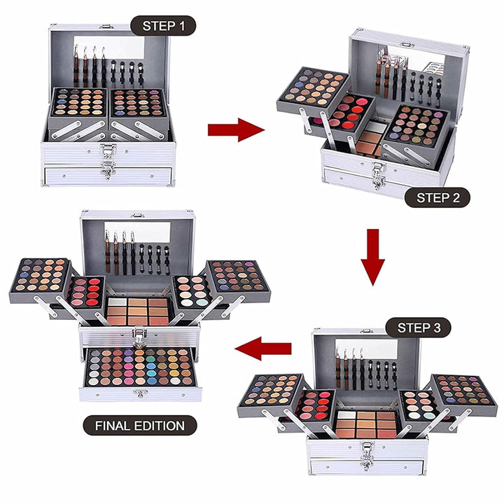 UNIFULL Kit completo de maquillaje de 132 colores todo en uno para...
