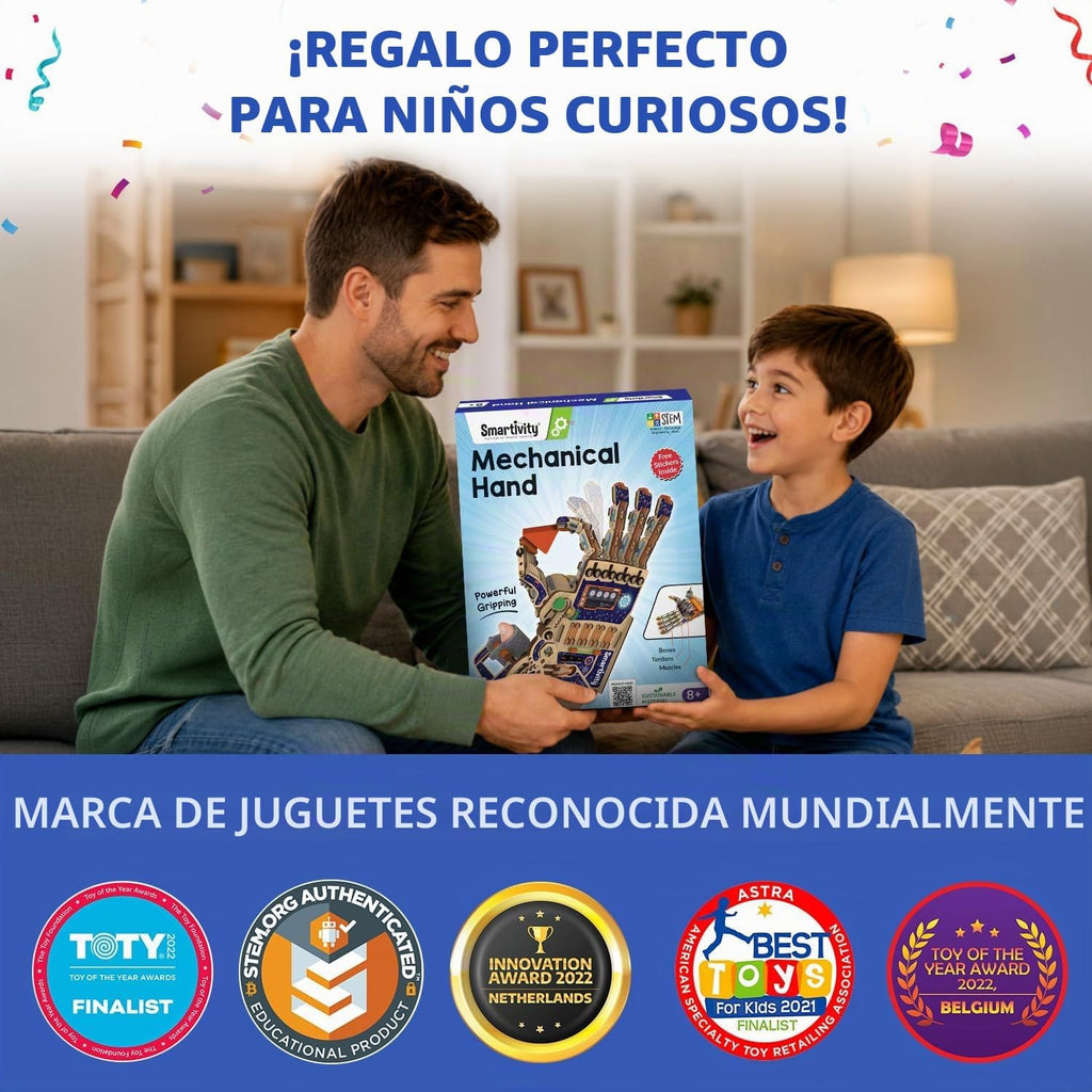 Smartivity Juguete mecánico robótico STEM de mano para niños de 8 a 14 años