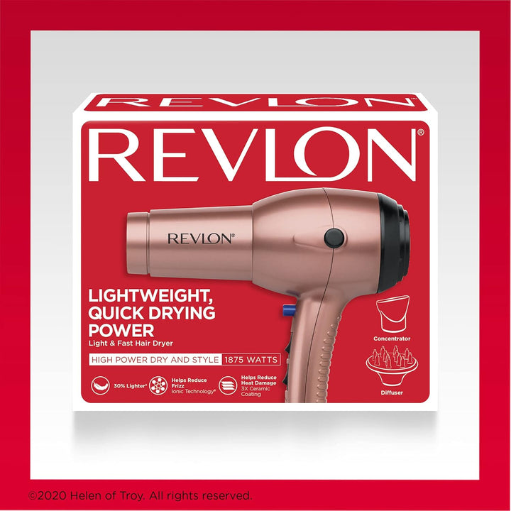 Revlon Secador de pelo ligero y rápido Impresionantes