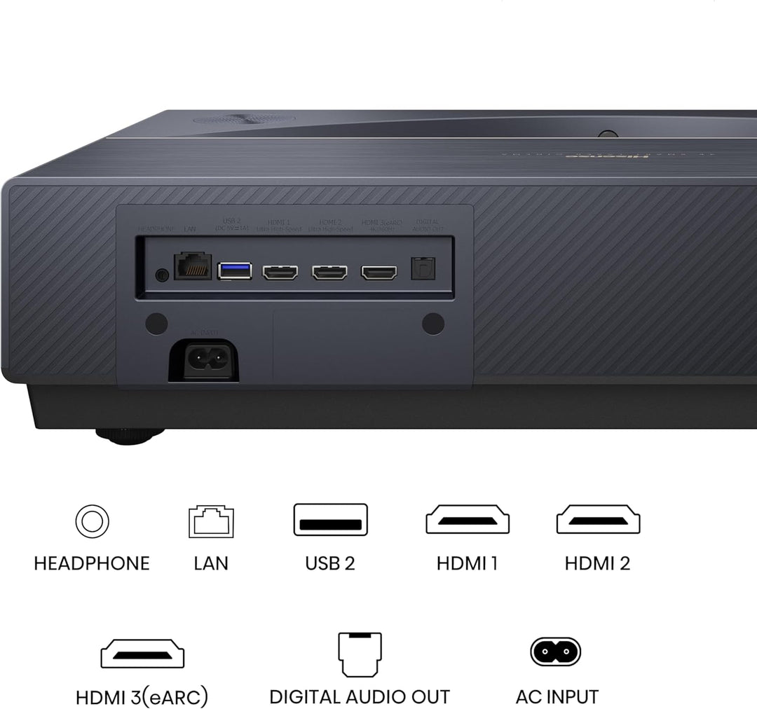 Hisense PT1 Proyector láser triple de distancia ultracorta, UHD 4K,...