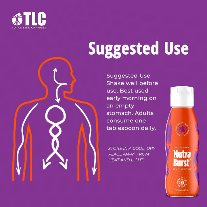 Total Life Changes NutraBurst Multivitamínico líquido, apoyo nutric...