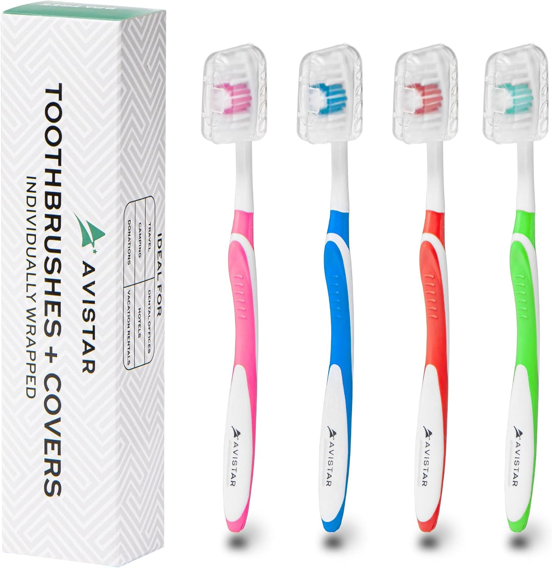 Paquete de 4 cepillos de dientes para adultos \u2013 Cepillos de di...