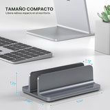 YICOSUN Soporte vertical de aluminio para laptop para escritorio, b...