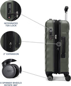 Travelpro Maxlite Air V2 maleta rígida expandible, Verde pizarra