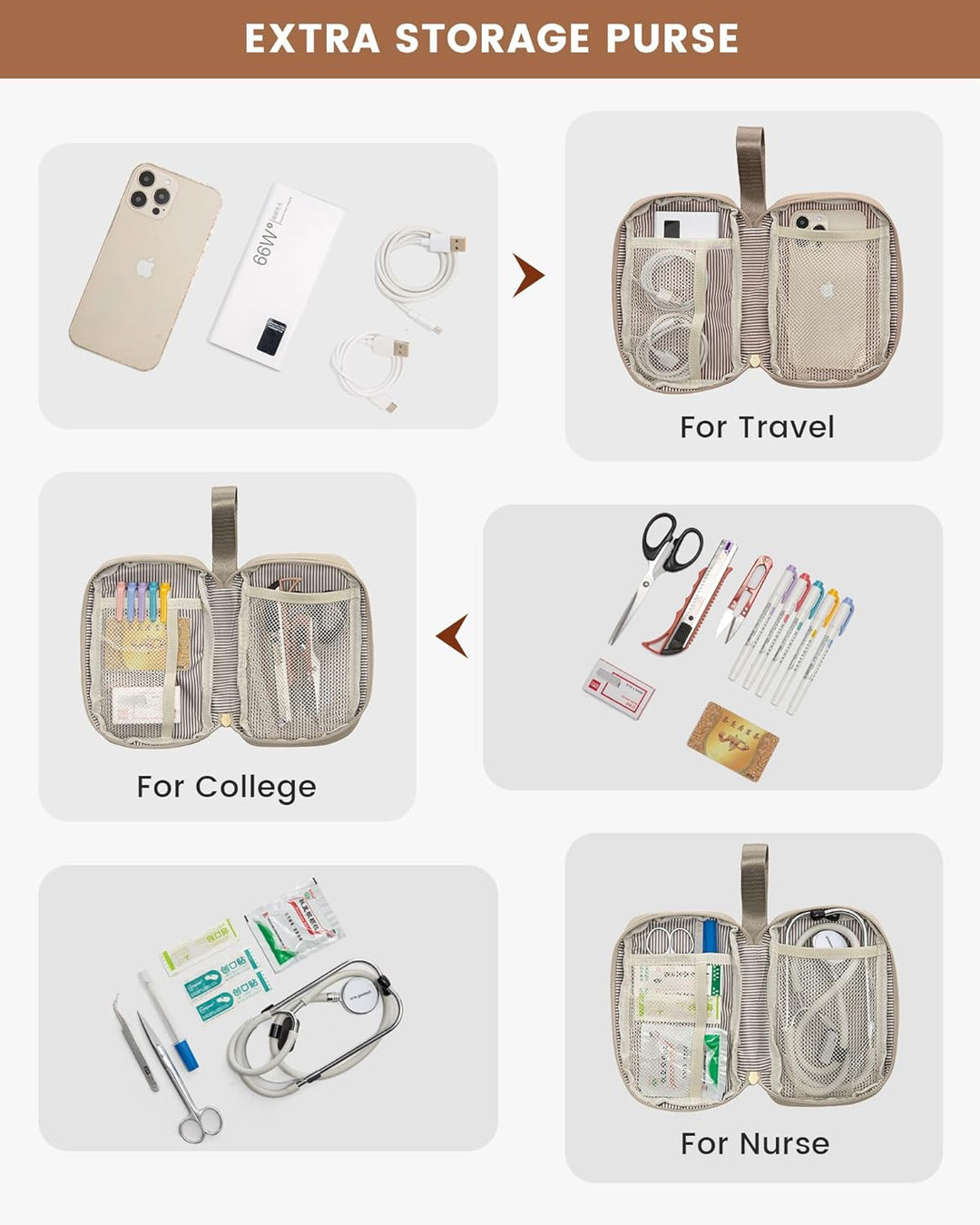 LOVEVOOK Mochila para laptop para mujer, mochila de trabajo convert...
