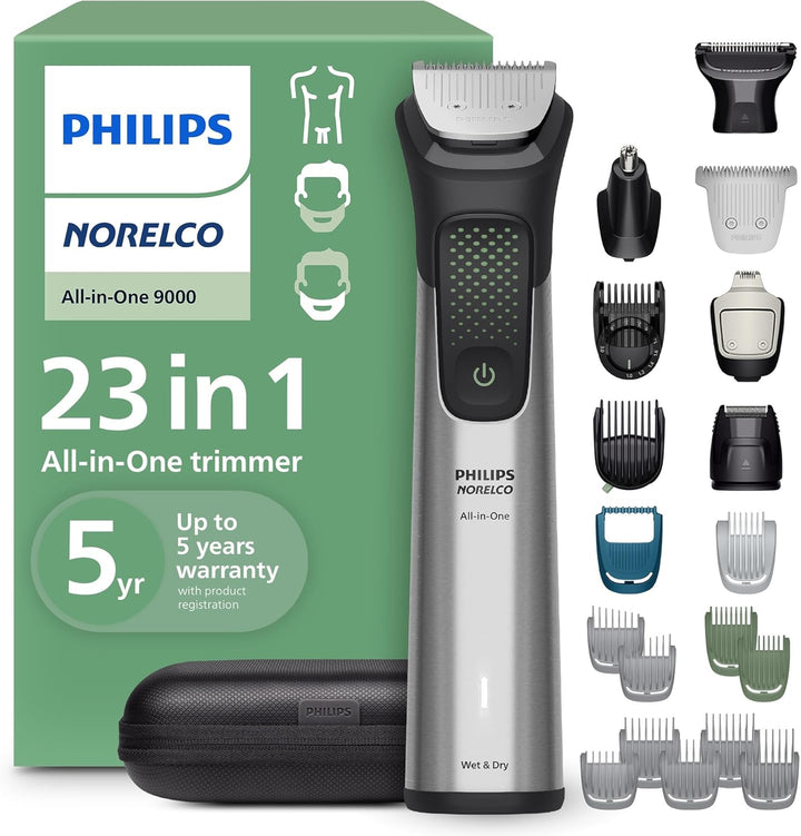 Norelco Philips All-in-One Serie 9000 Recortador de 23 Piezas - Afe...