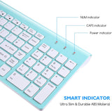 cimetech Combo de teclado y mouse inalámbricos, juego de teclado er...