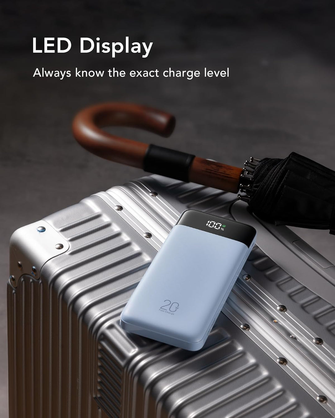 Charmast 20000mAh Cargador Portátil con Cables Integrados, Banco de...