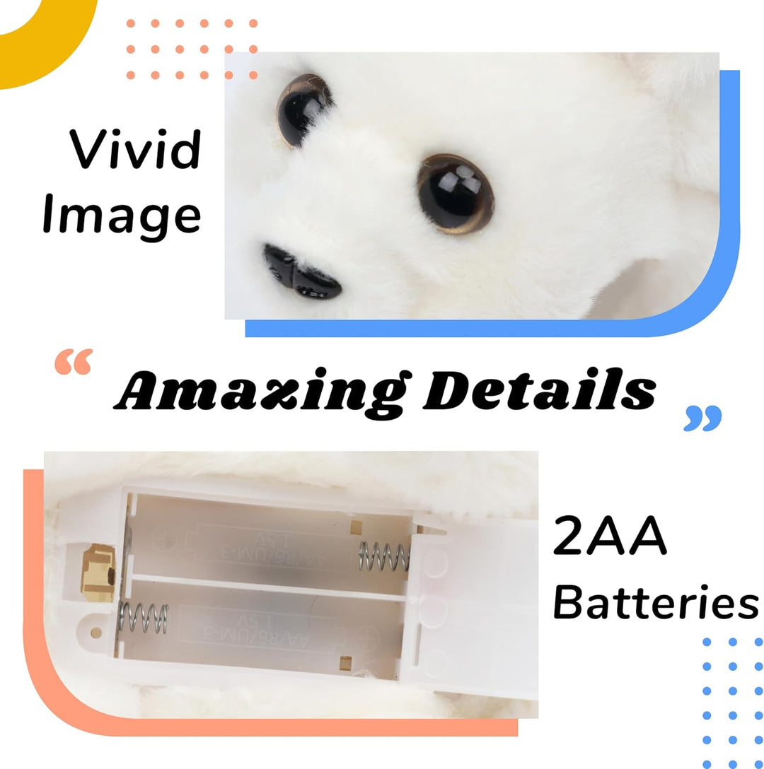 Hopearl - Juguete electrónico interactivo de peluche, mascota con s...