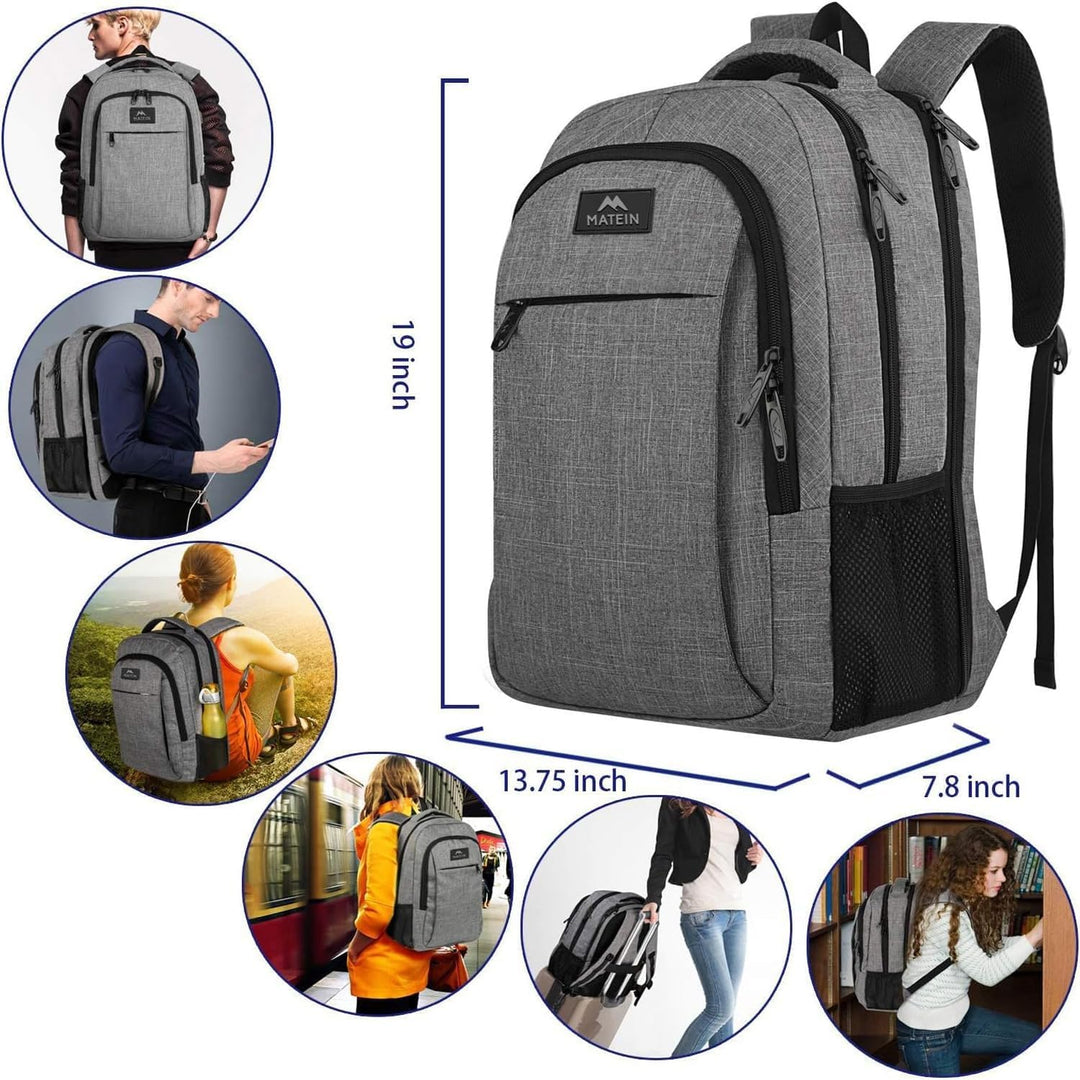 Mochila para portátil de viaje, para negocios, antirrobo, delgada,...