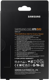 Samsung SSD 870 EVO SATA III 2.5" 8TB, velocidades de lectura\/escr...