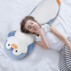 Animal de peluche de pingüino de 36 pulgadas, suave y largo, almohada de peluche de pingüino azul, regalo para niños, niños y niñas, cumpleaños, Pascua